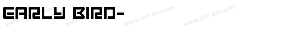 Early Bird字体转换